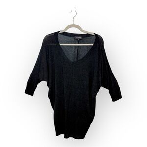 Wantable Black Oversized Dolman Tunic Top Elevated Basics Minimalist Medium